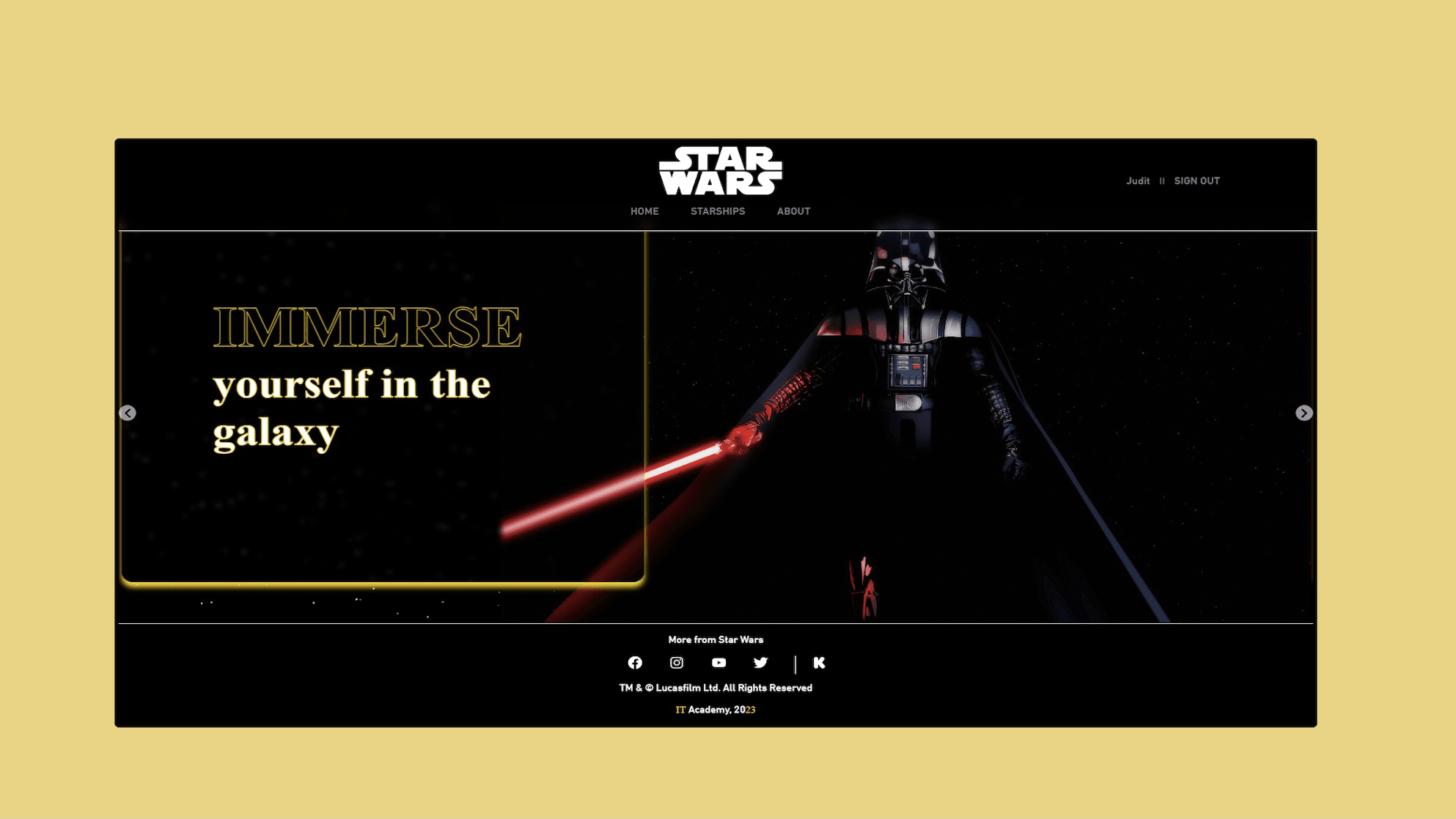 Star Wars Application